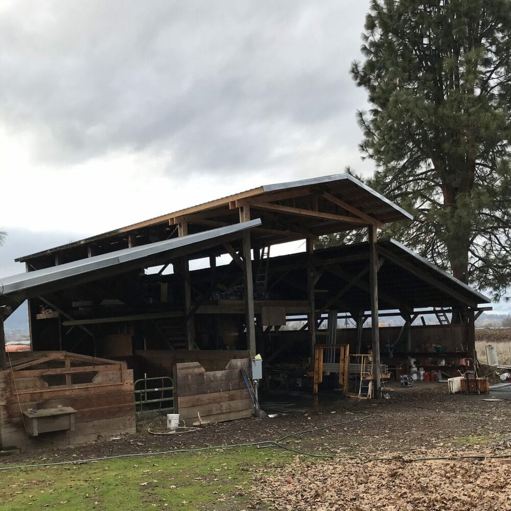 Barn after reconstruction